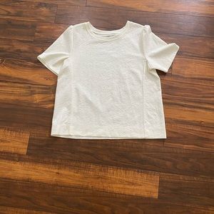 L Loft Quilted Puff Sleeve Top